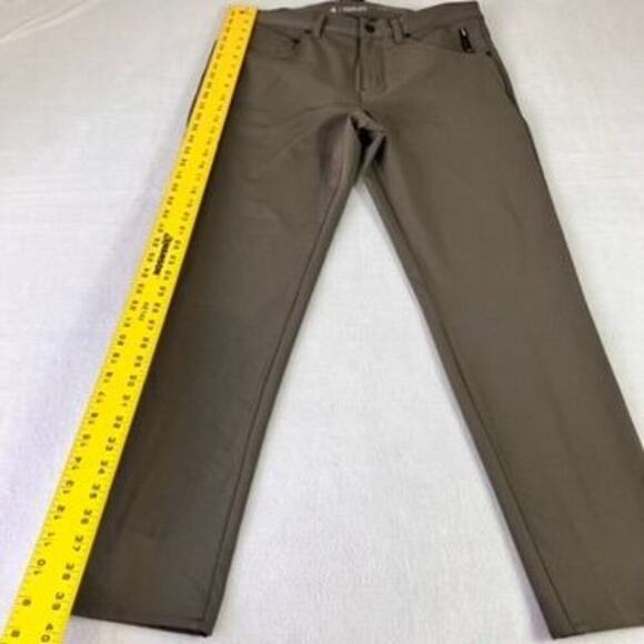 FOURLAPS Pants Mens 34X28 Olive Green Traverse Straight Leg Army 1072 Active - Picture 12 of 12